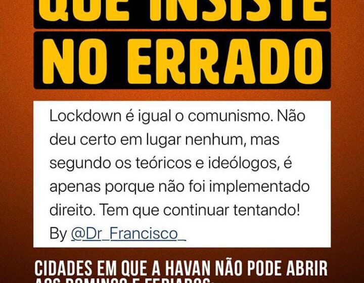  Lockdown executado no Brasil trouxe ou não resultados positivos