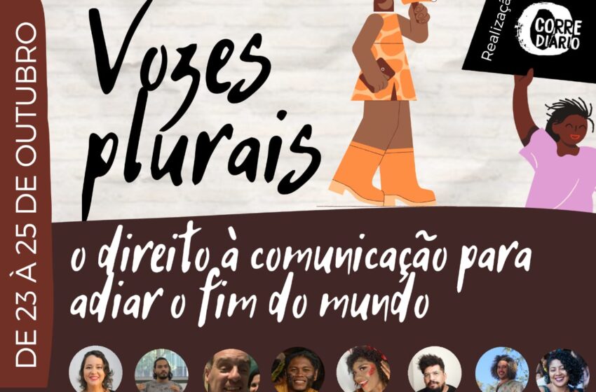  “Vozes Plurais: Direito à comunicação para adiar o fim do mundo”, evento marca o dia pela Democratização da Comunicação