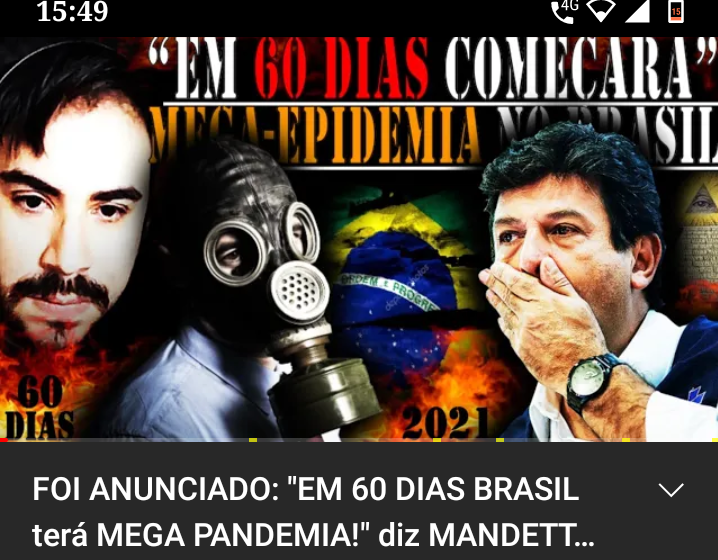  Vídeo sobre nova pandemia no Brasil traz informações falsas e manipuladas