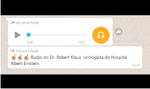 É FALSO: Áudio de suposto médico espalha desinformação sobre as vacinas