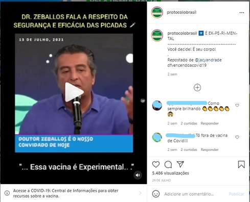PERDEU A LINHA: Infectologista Roberto Zeballos põe em dúvida a eficácia das vacinas